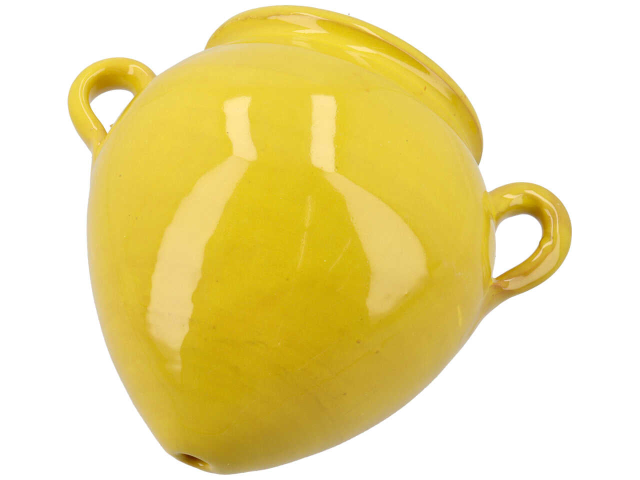 Fioriera bombata chiusa 17cm artigianale colori assortiti