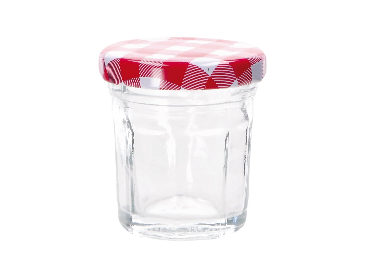 Vasetto in vetro 30ml 5xh6cm con coperchio