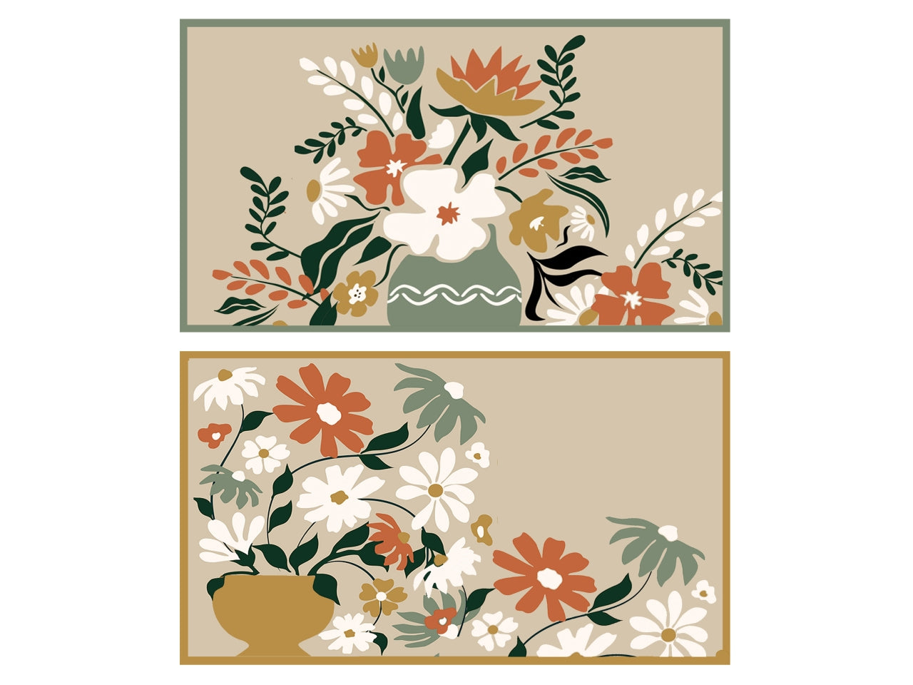 Vassoio rettangolare mdf con bordo 34,8x20x4cm flora assortiti