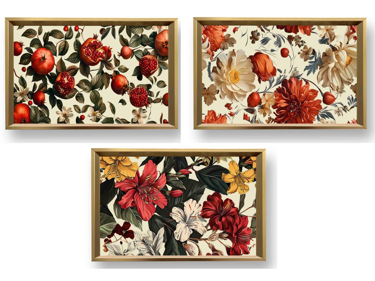 Vassoio rettangolare mdf con bordo 34,8x20x4cm in 3 assortimenti
