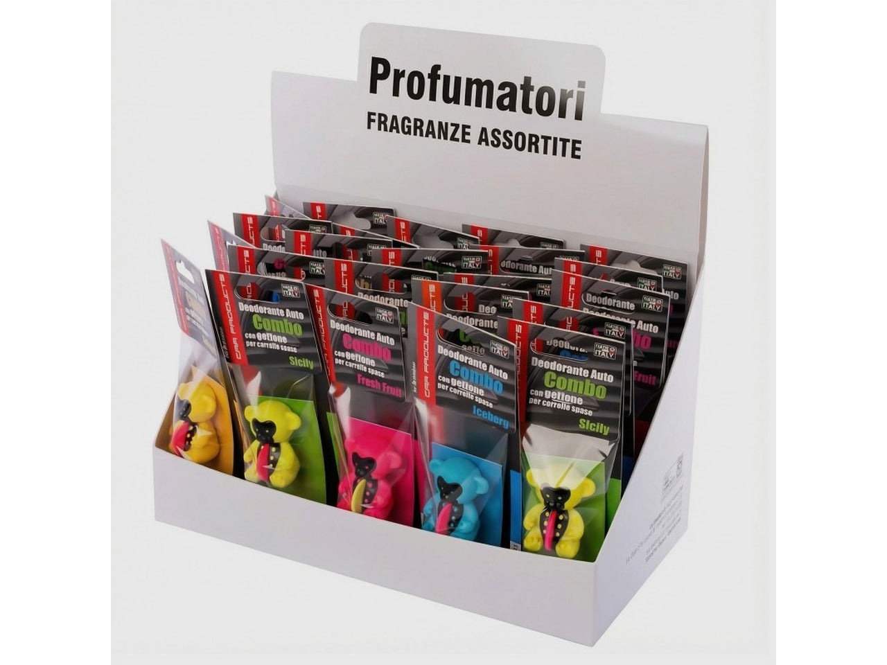 Deodorante per auto monkey in 4 profumazioni assortite
