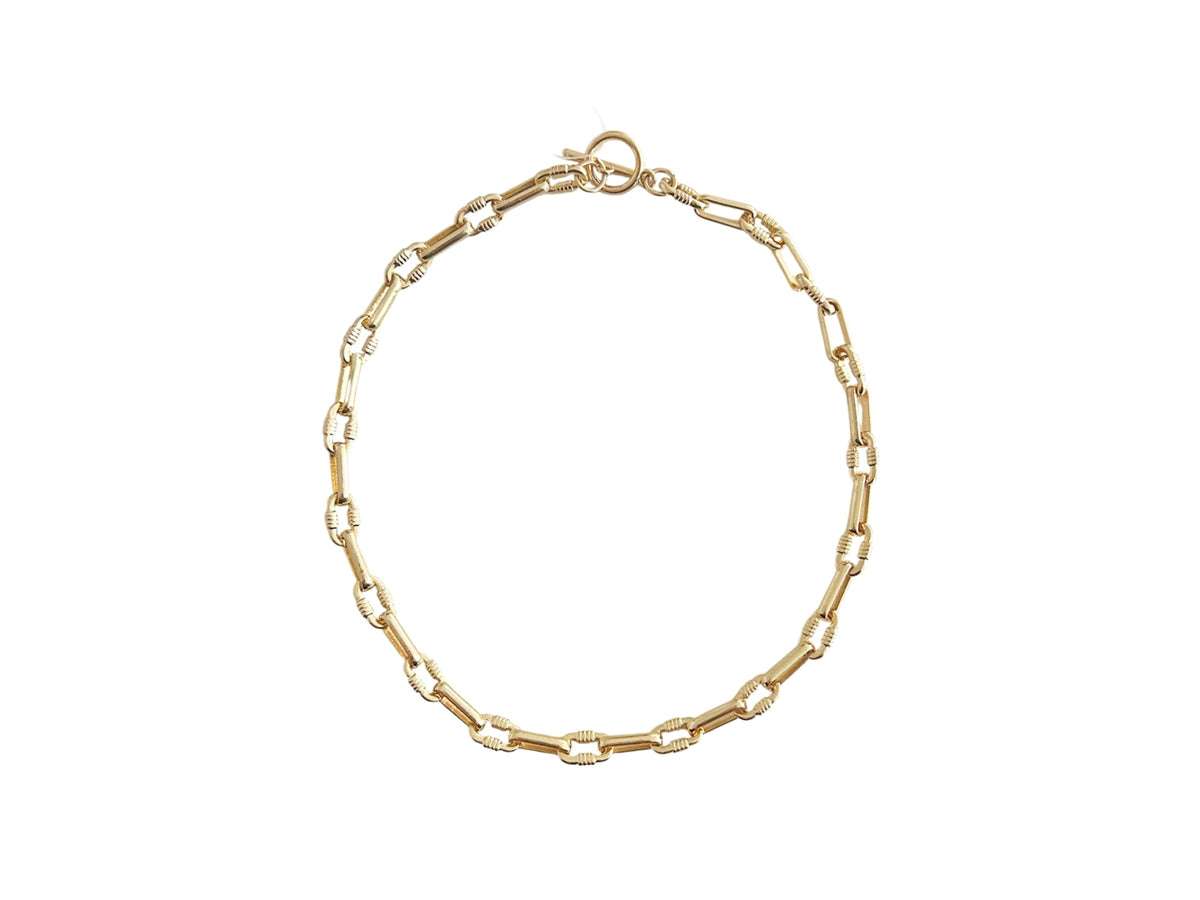 Collana corta catena ovali