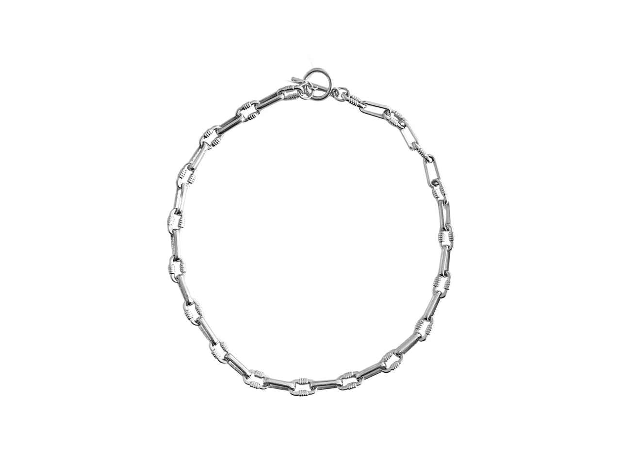 Collana corta catena ovali