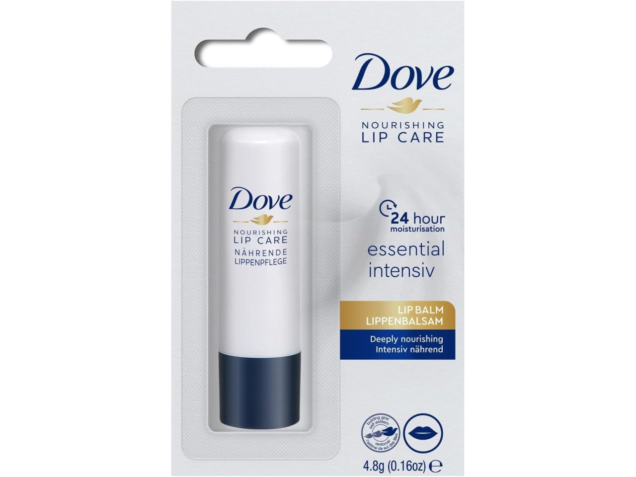 Dove lipcare essential 4,8gr nutriente $