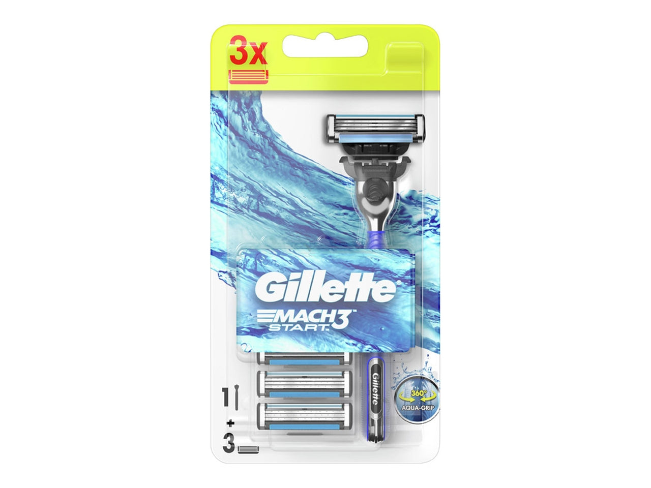 Gillette mach3 start rasoio 3 ricariche $