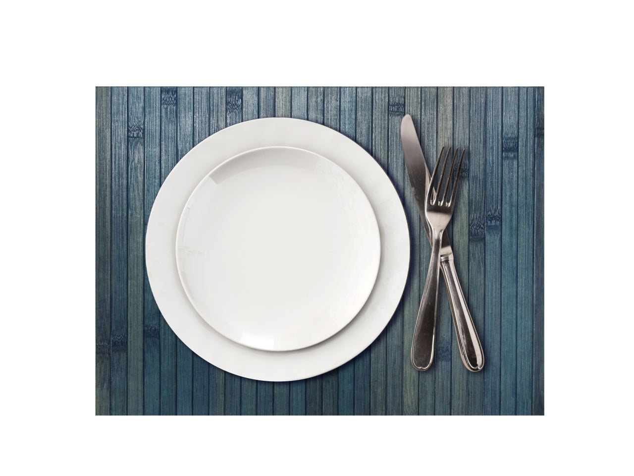 Tovaglietta bamboo edge 30x45cm blu