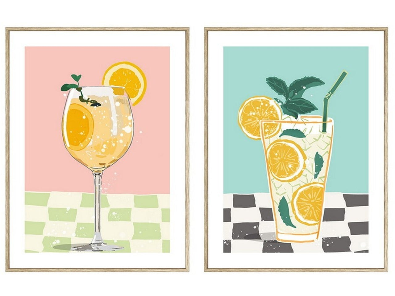 Quadro con telaio 30x40x2cm in 2 assortimenti