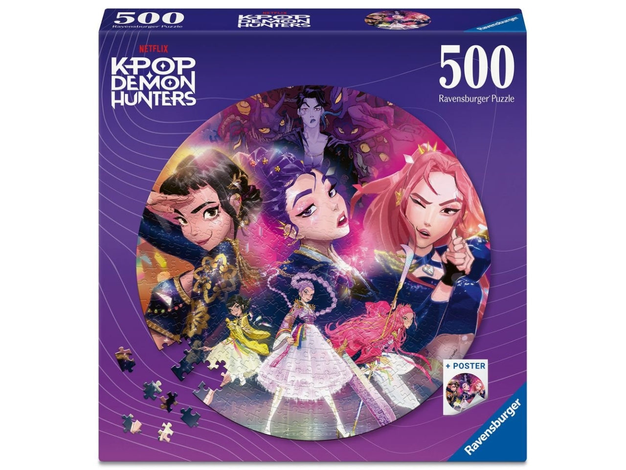 Puzzle 500pz K-Pop Demon Hunters Round