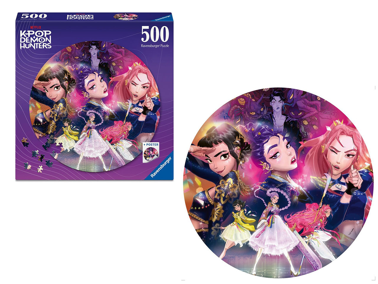 Puzzle 500pz K-Pop Demon Hunters Round