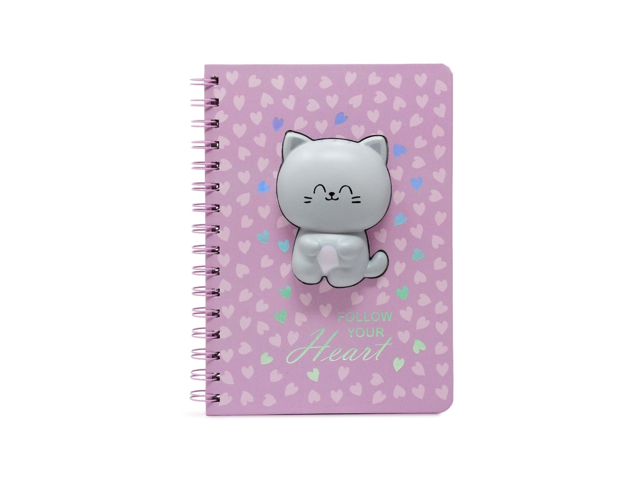 Puffy, gatto, notebook spiralato squishy