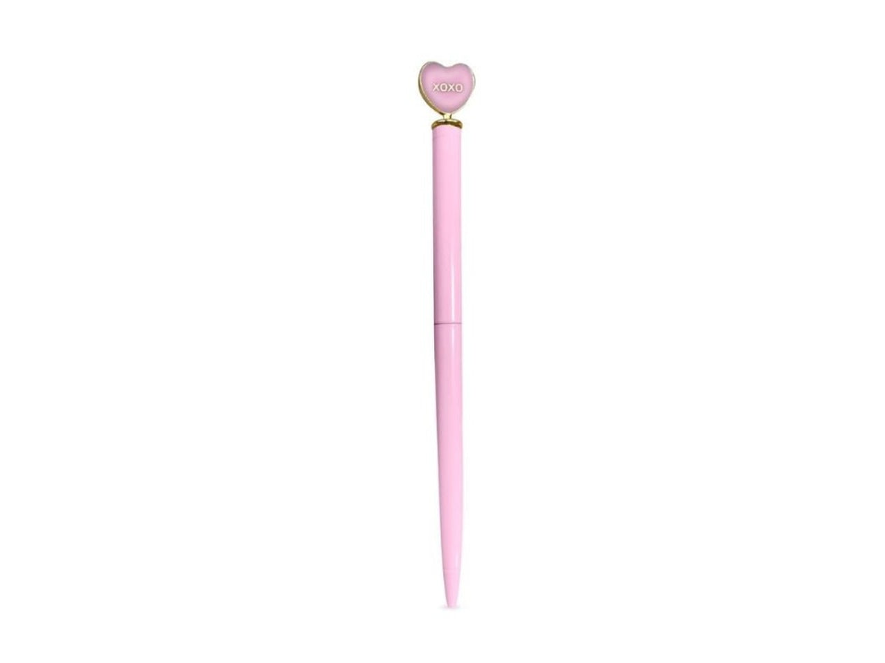 Penna sarah, cuore rosa chiaro