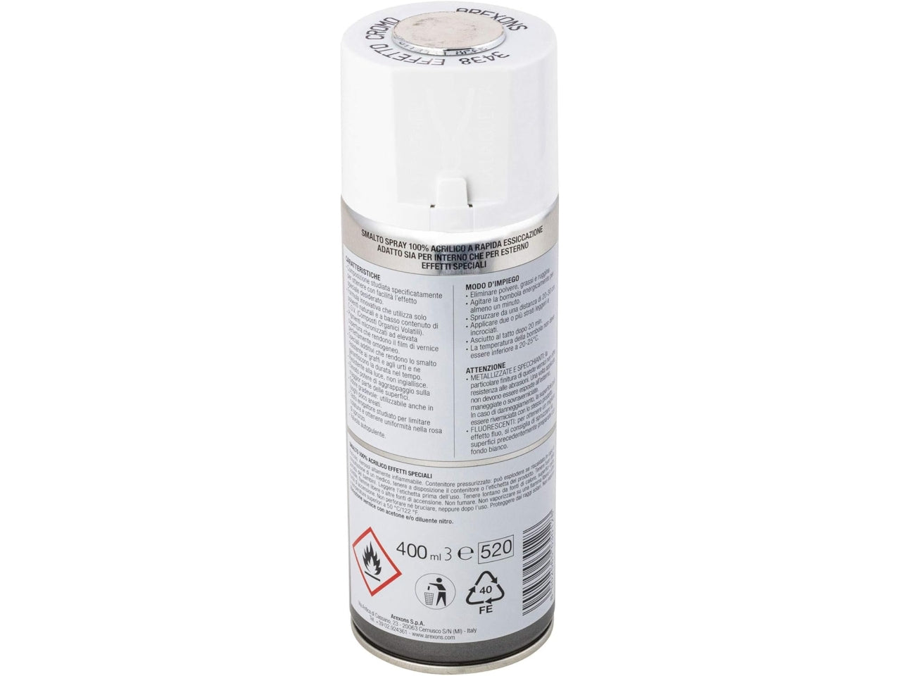Arexons smalto acrilico specchiante effetto cromo 400ml