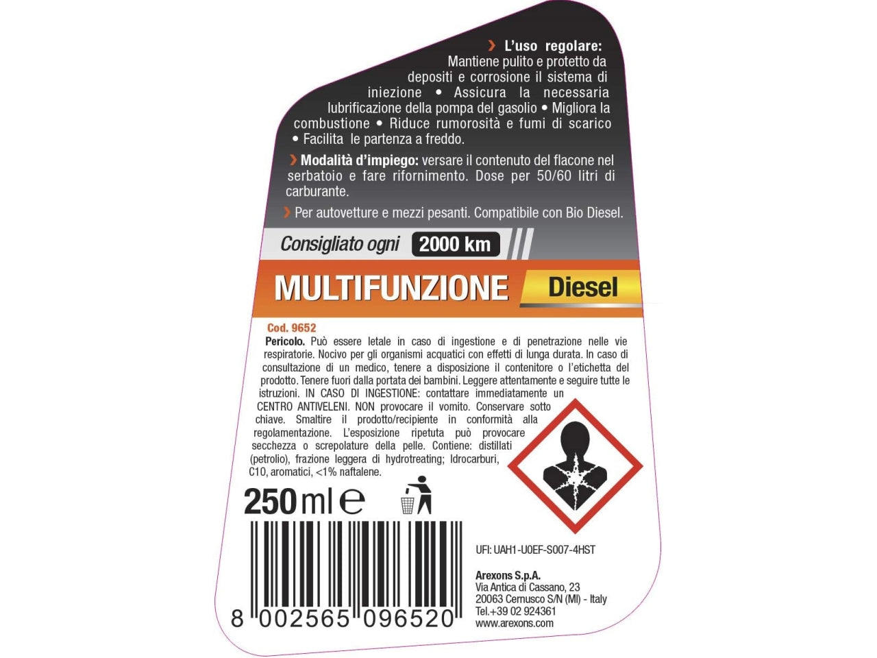 Diesel additivo multifunzione 250ml
