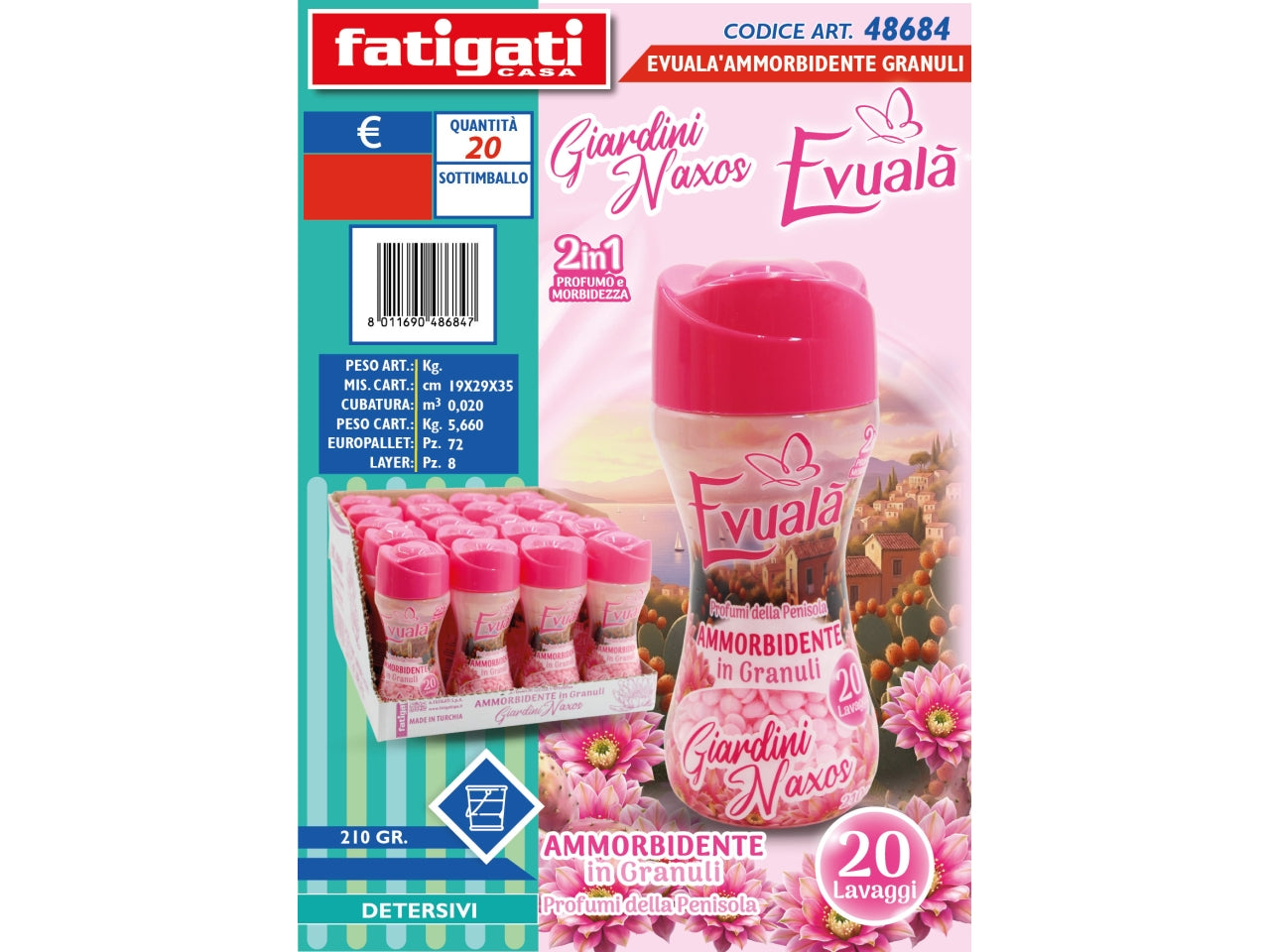 Evuala' ammorbidente grande giardini naxos 210gr