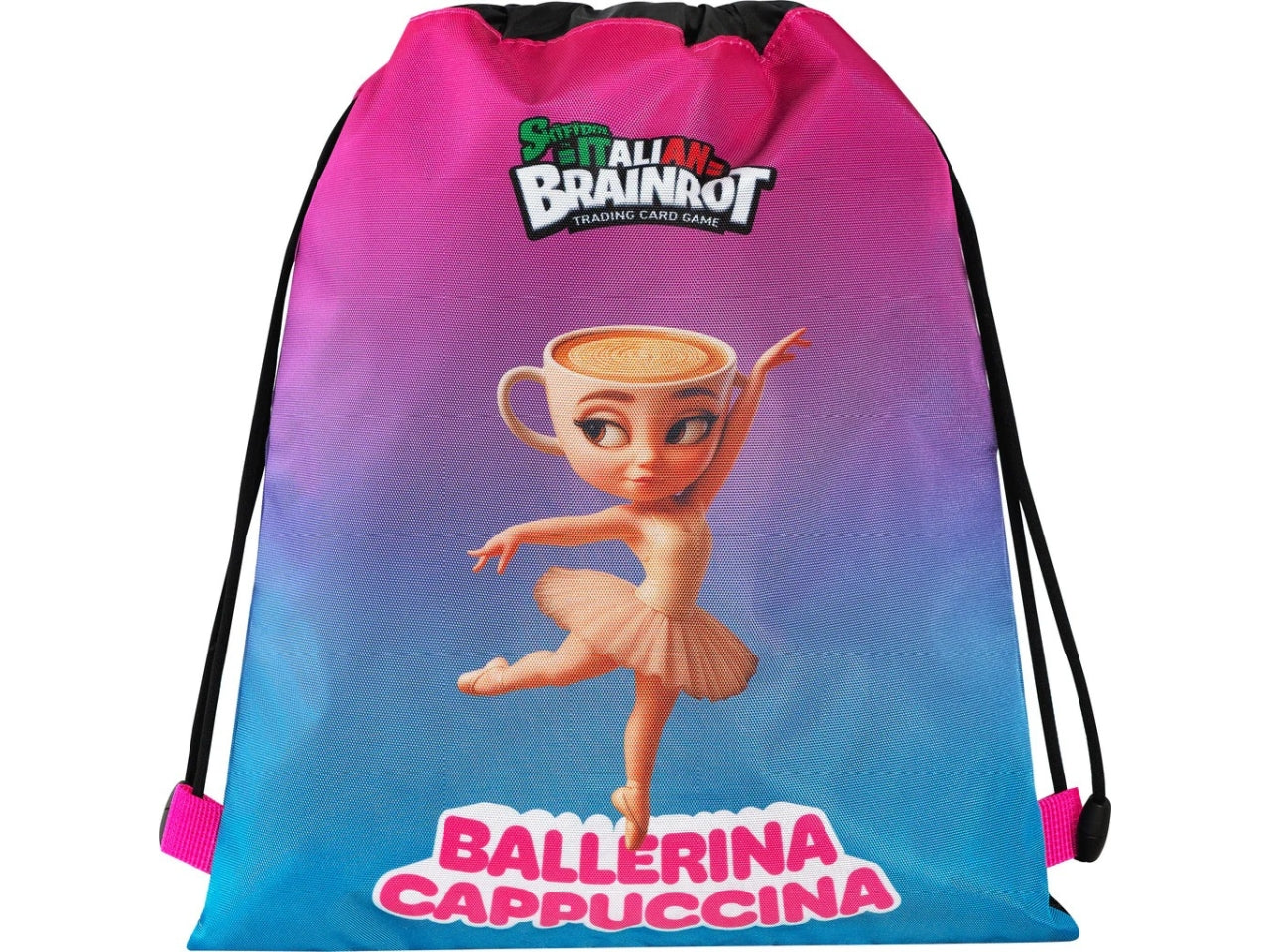 Zaino coulisse con tasca Ballerina  Italian Brainrot