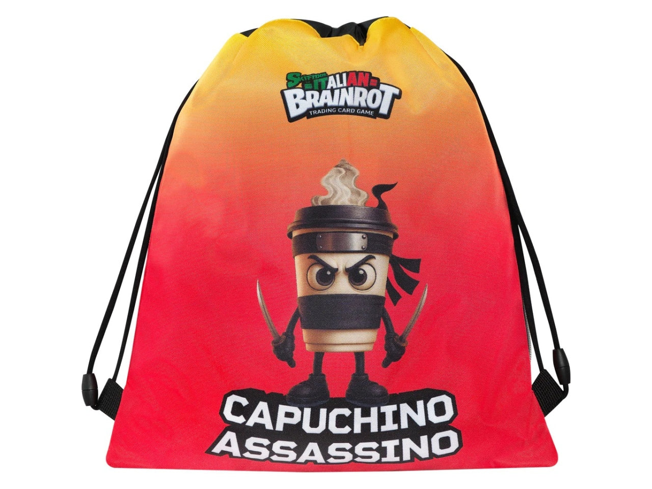 Zaino coulisse con tasca Capuchino  Italian Brainrot