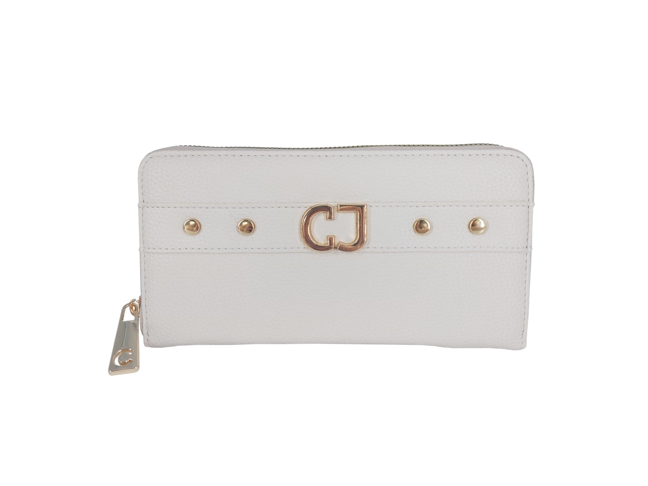 Portafoglio Carrera Bondi con zip perimetrale beige