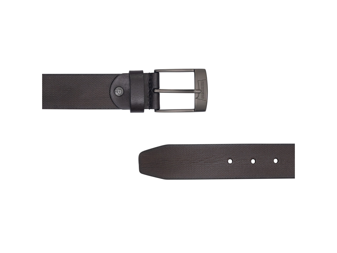Cintura Carrera 4cm in pelle marrone scuro taglia M