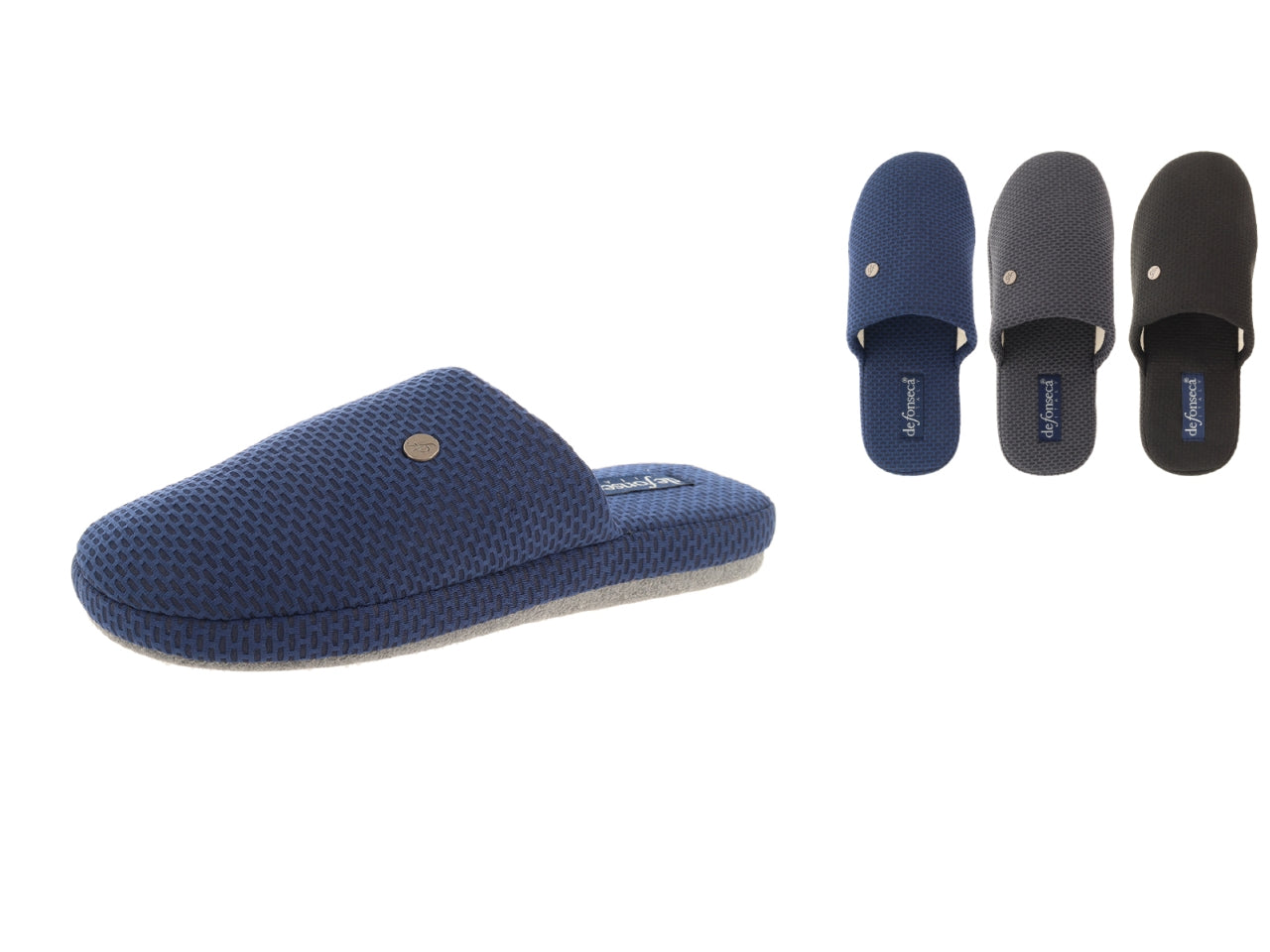 Pantofola Roma top da uomo, taglie dal 40/41 al 46/47 in colori assortiti
