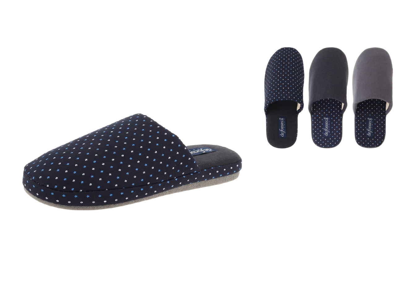 Pantofola Roma top da uomo, taglie dal 40 al 47 in colori assortiti