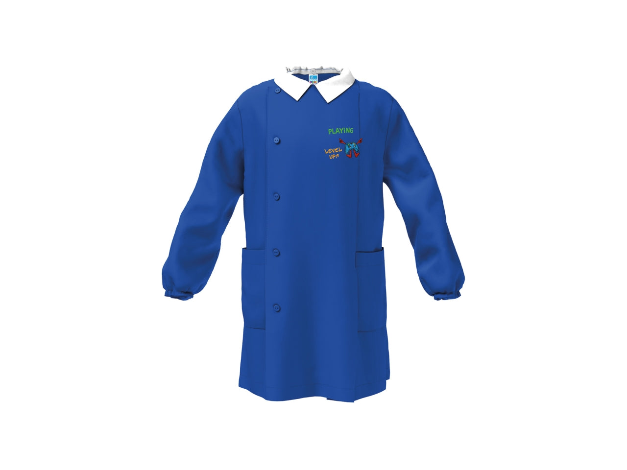 Grembiule scuola bimbo blu, taglia 8 anni