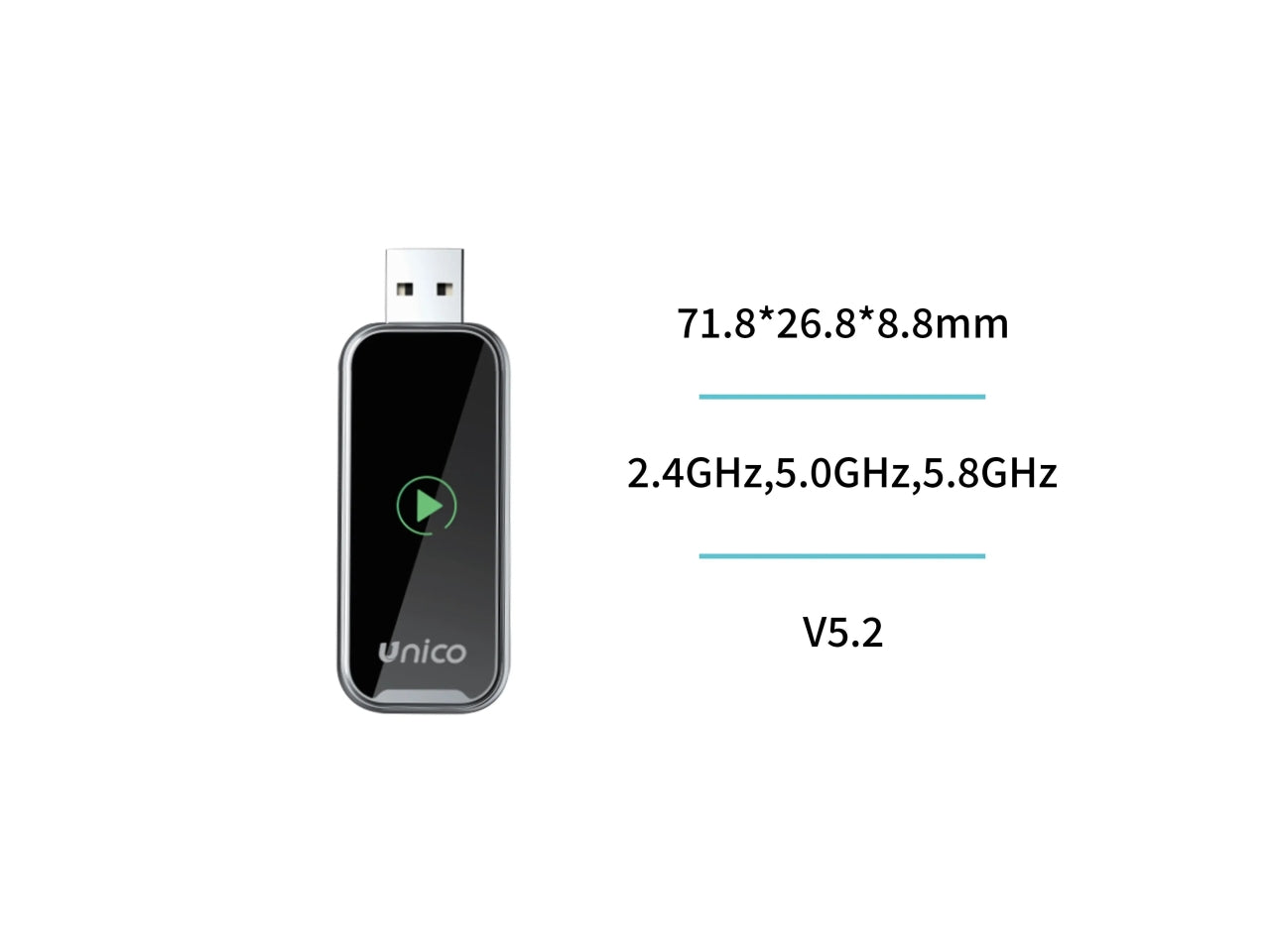 Carplay con Adattatore Type-C Versione Spina USB, grigio canna di fucile