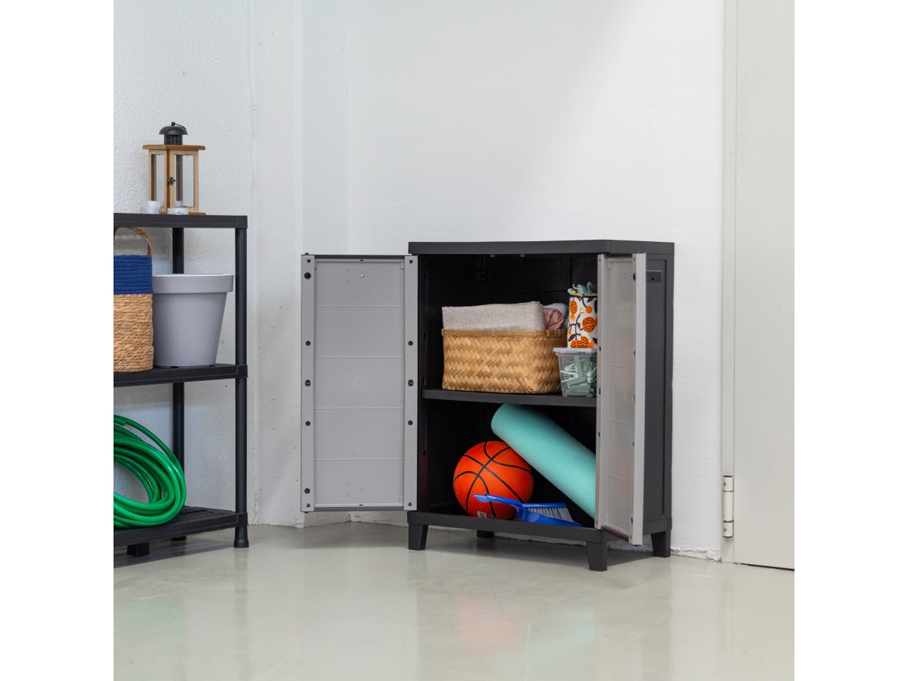 Armadio prime basso antracite scuro/grigio tortora