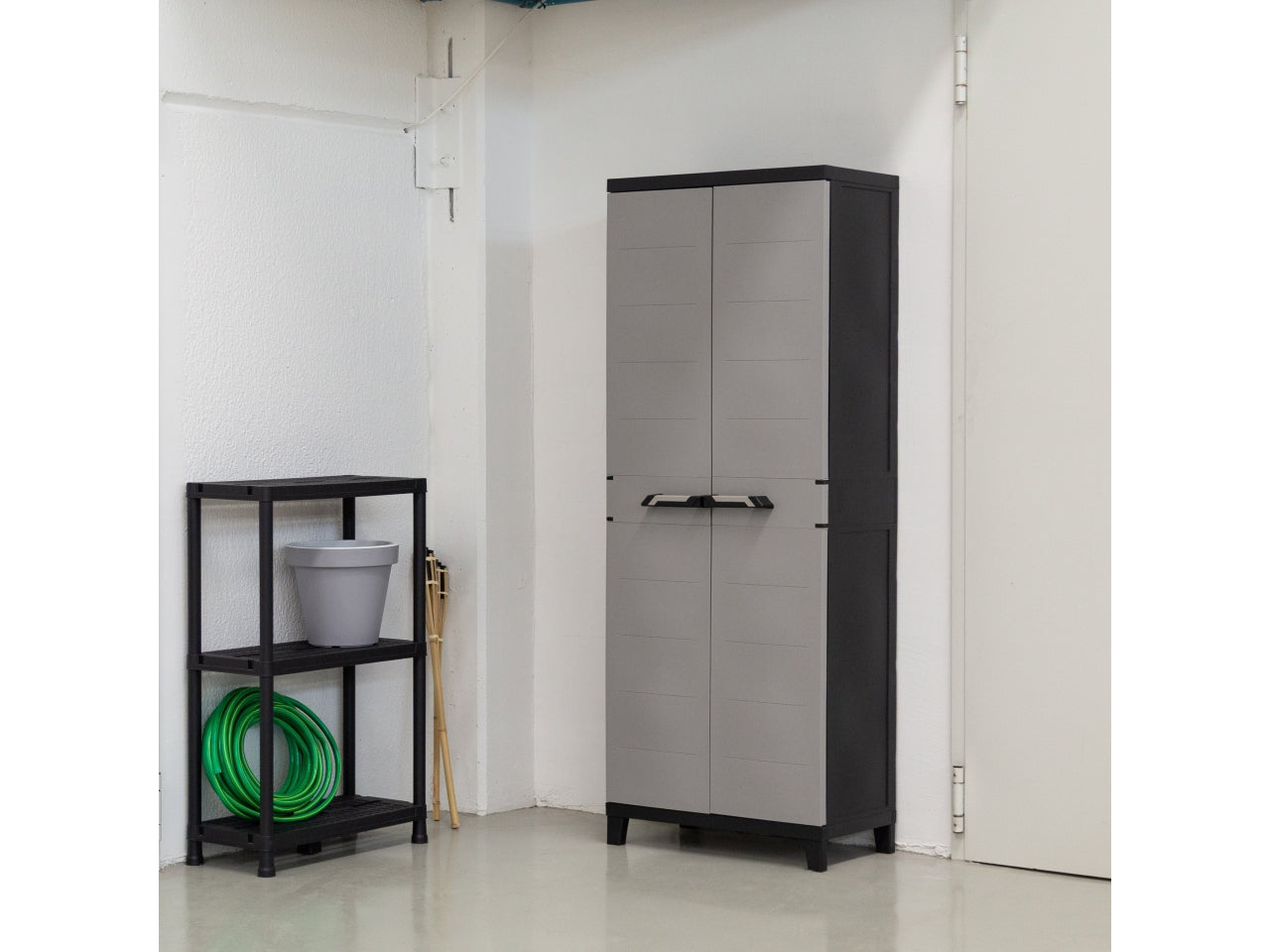 Armadio prime tuttopiani antracite scuro/grigio tortora