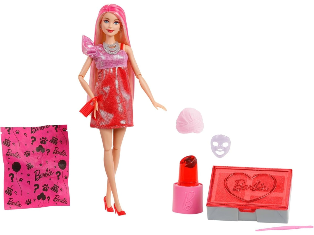 Barbie Party Surprise Rossa Brillante