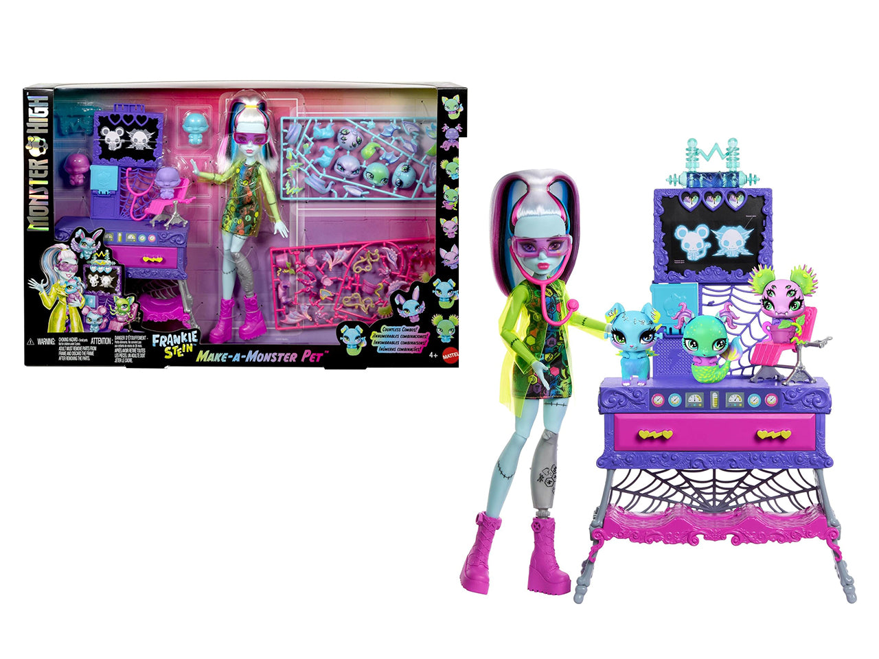 Monster High Il Laboratorio Dei Cuccioli Con Bambola