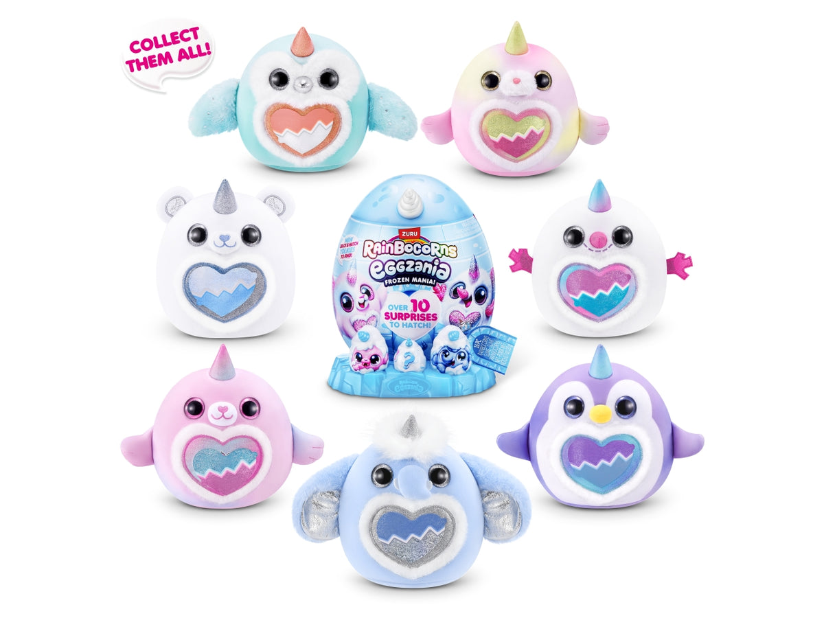 Peluche rainbocorns eggzania frozen mania