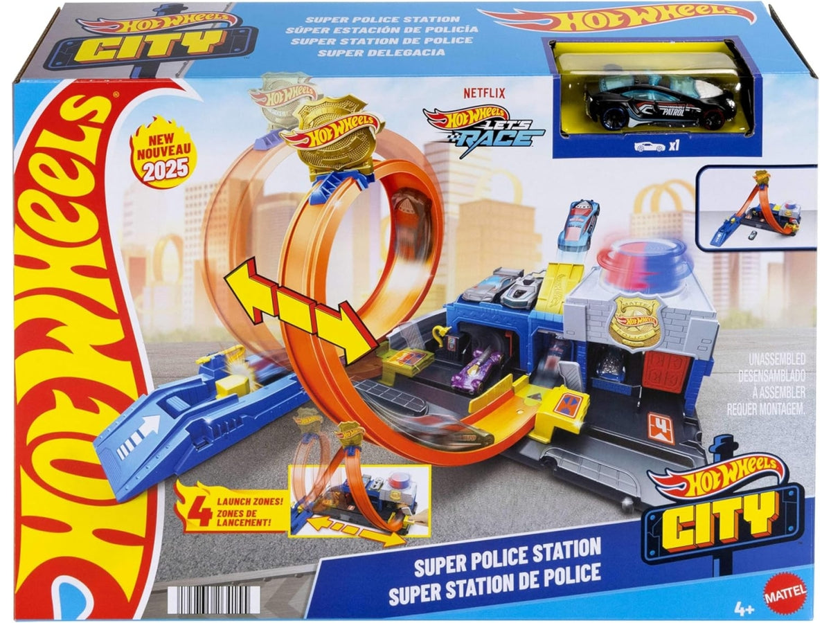Hot Wheels city super staz polizia