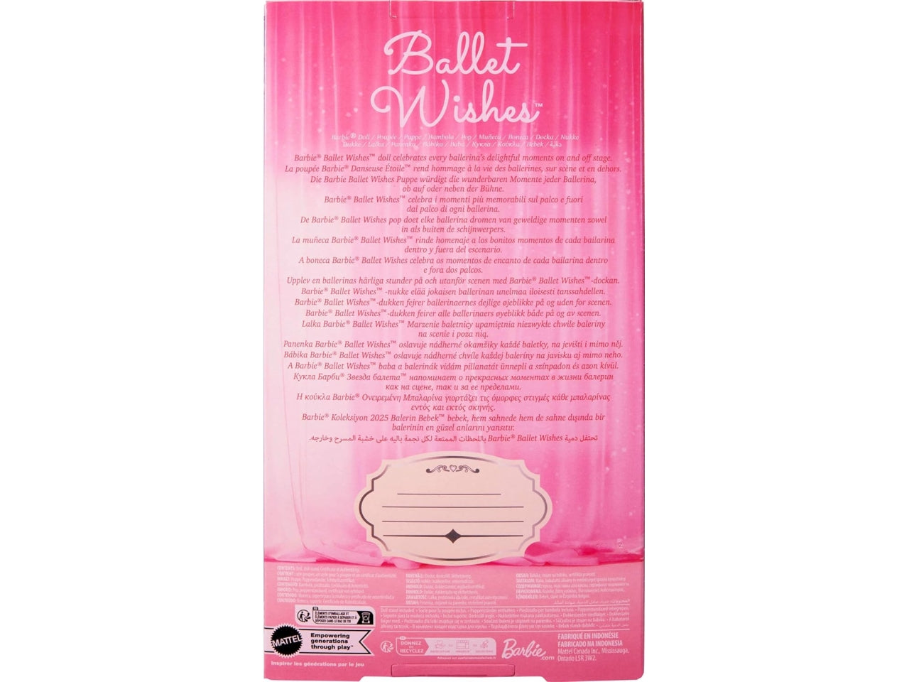 Barbie ballet wishes