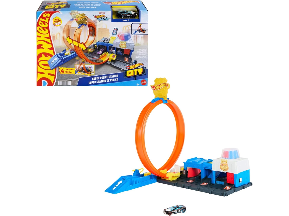 Hot Wheels city super staz polizia