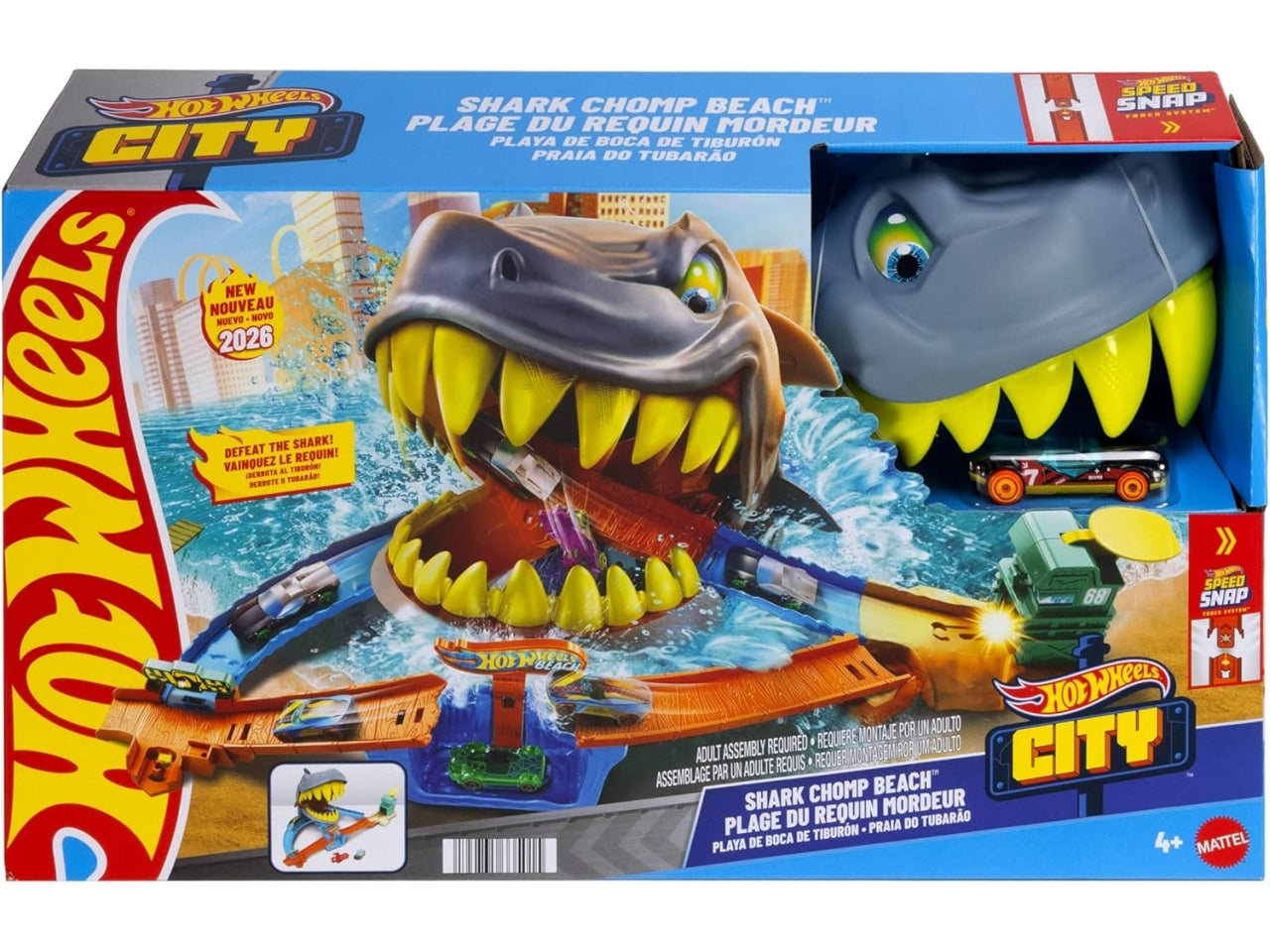 Hot Wheels pista attacco al mega squalo
