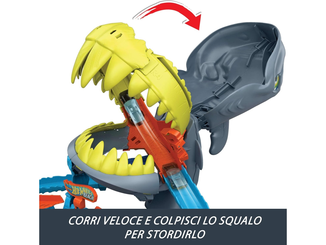 Hot Wheels pista attacco al mega squalo