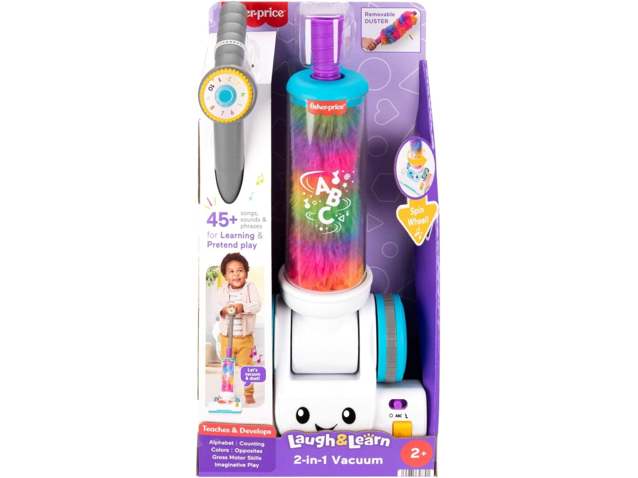 Fisher-price taspirapolvere ridi e impara 2 in 1