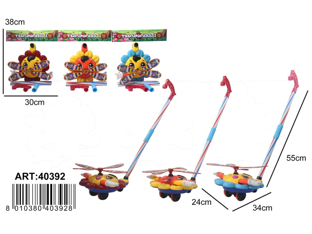 Trainabile farfalla in colori assortiti