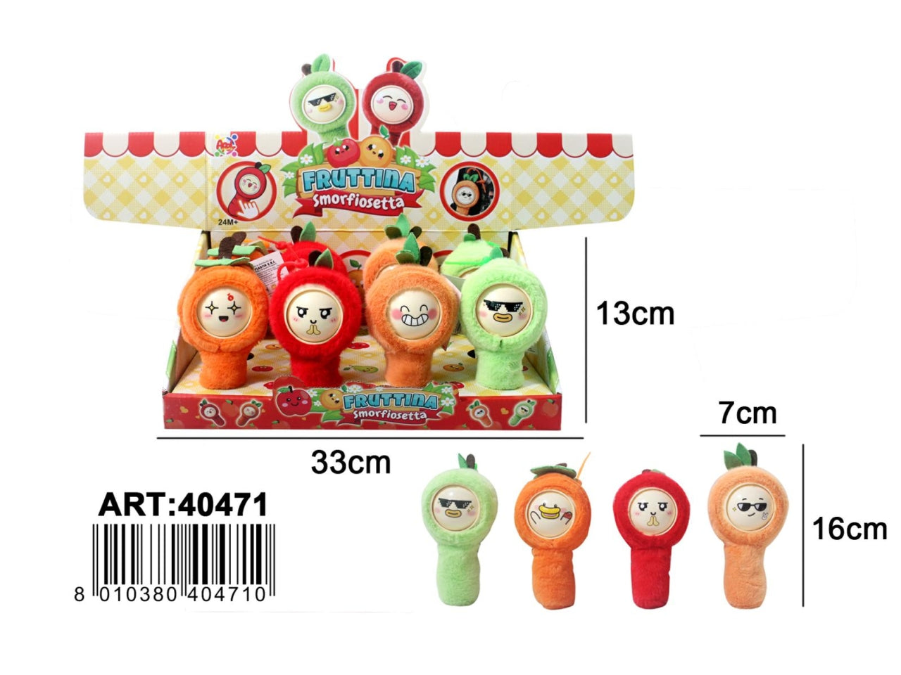 Fruttina smorfiosetta in 4 varianti assortite