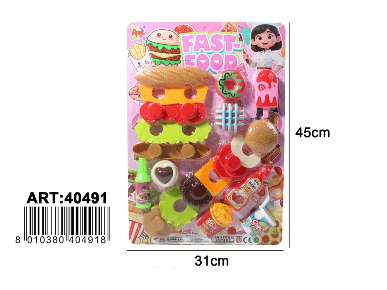 Set Fast-food con accessori