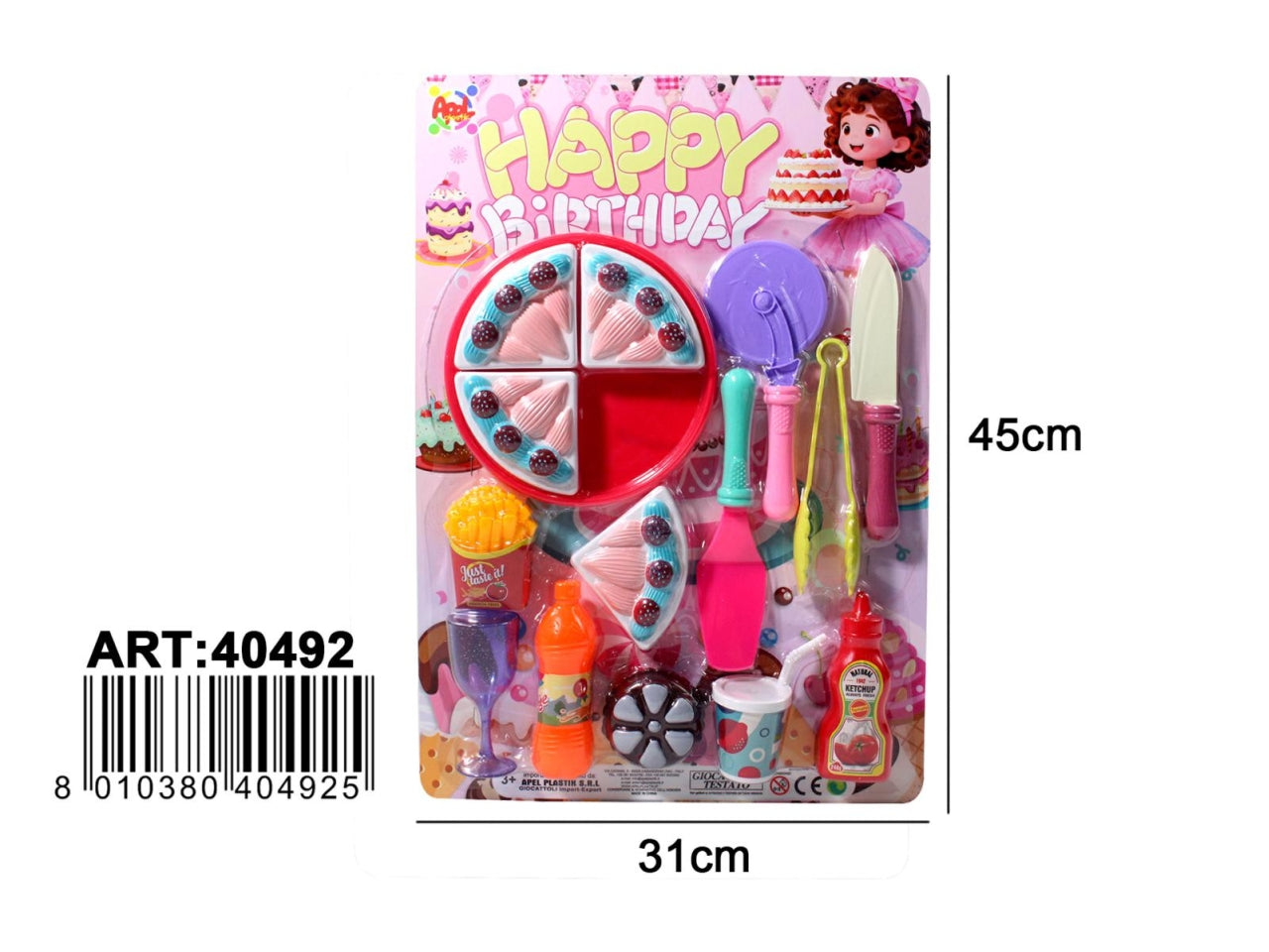 Set Happy Birthday con accessori