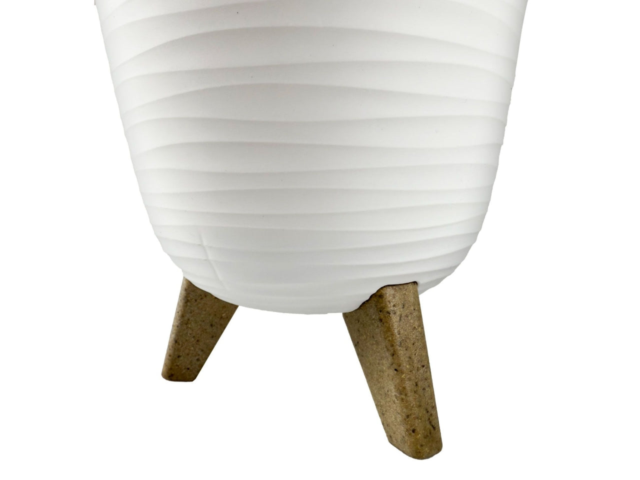 Vaso Aurora Luna con piedini 30xh.28cm bianco