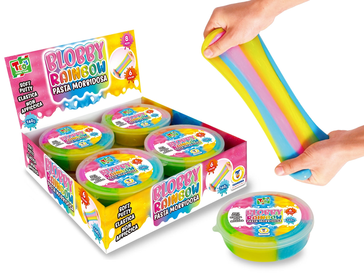 Teo's freetime slime blobby rainbow putty 160 gr