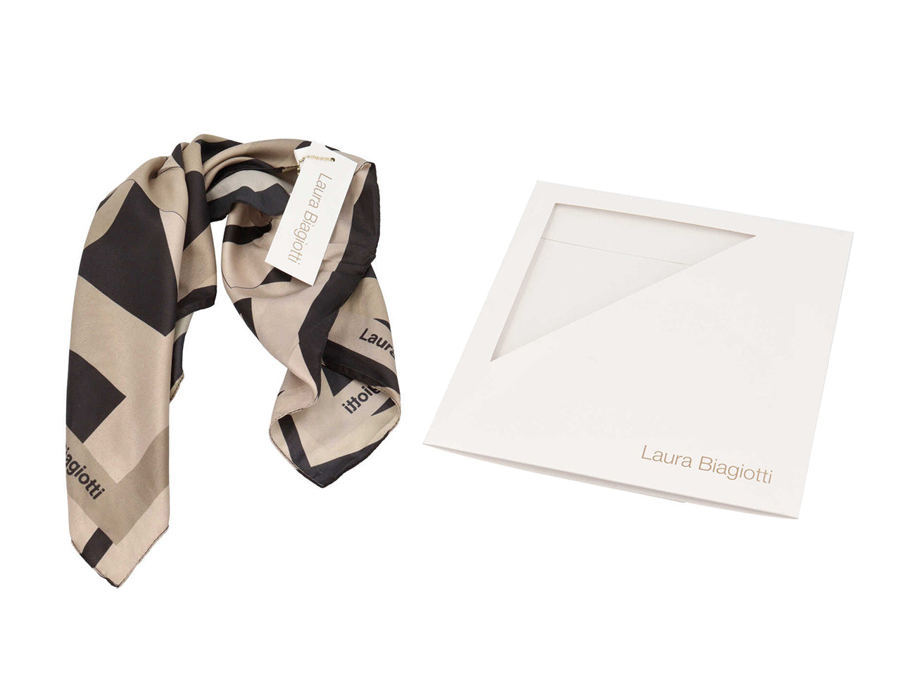 Foulard maxi intreccio lb nero 53x53cm