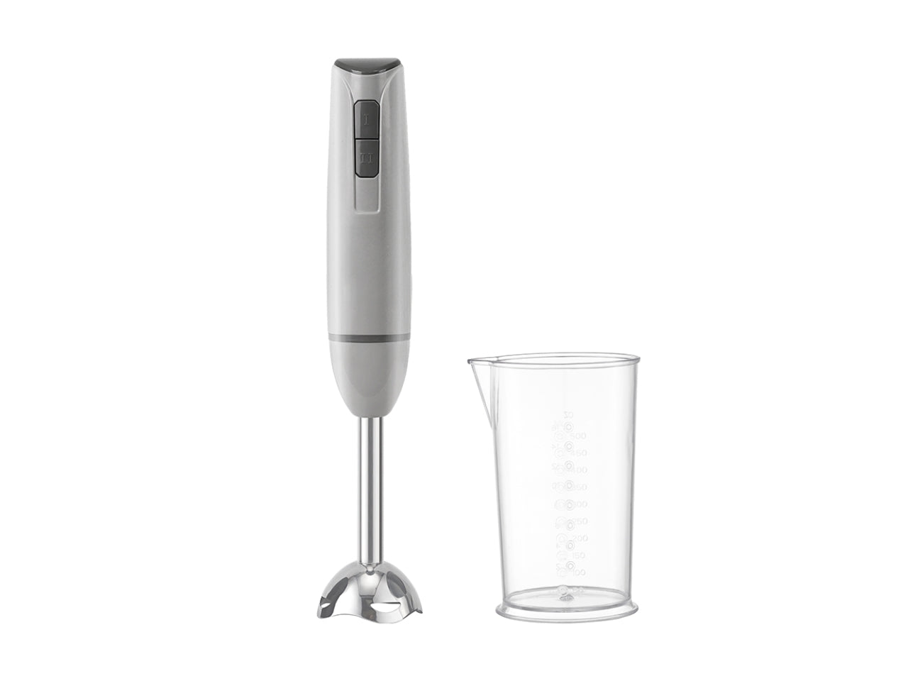 Frullatore ad immersione Iridea 800W con bicchiere da 500ML grigio perla
