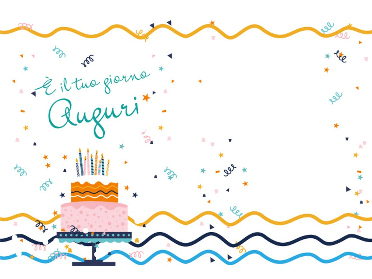Biglietto buon compleanno flashcard 047