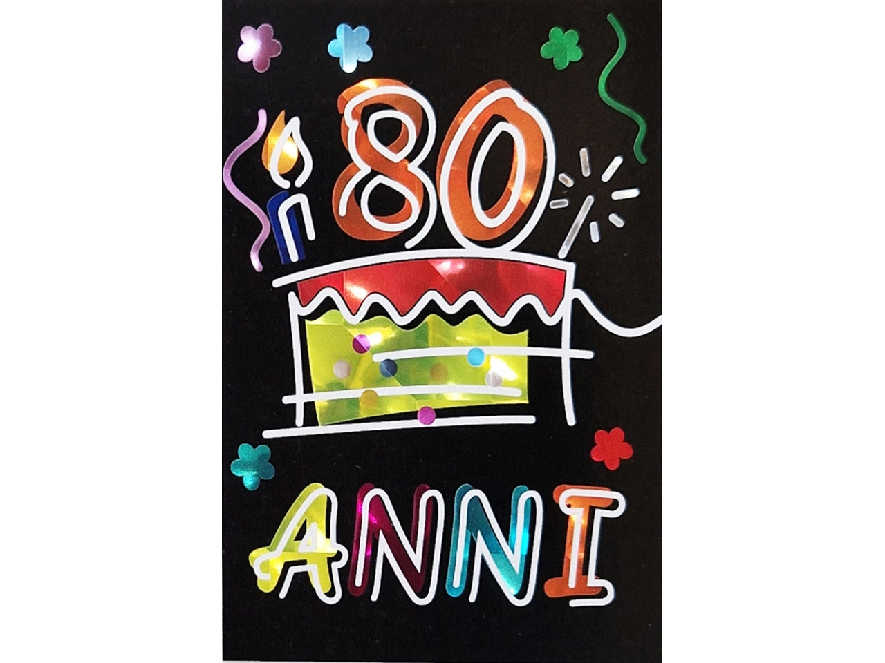 Biglietto 80anni flashcard 102