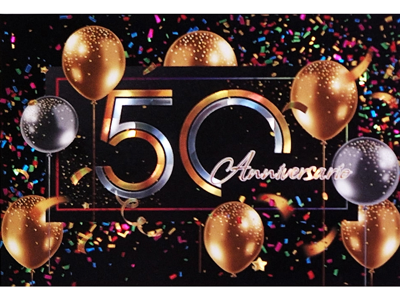 Biglietto anniversario 50anni flashcard 010