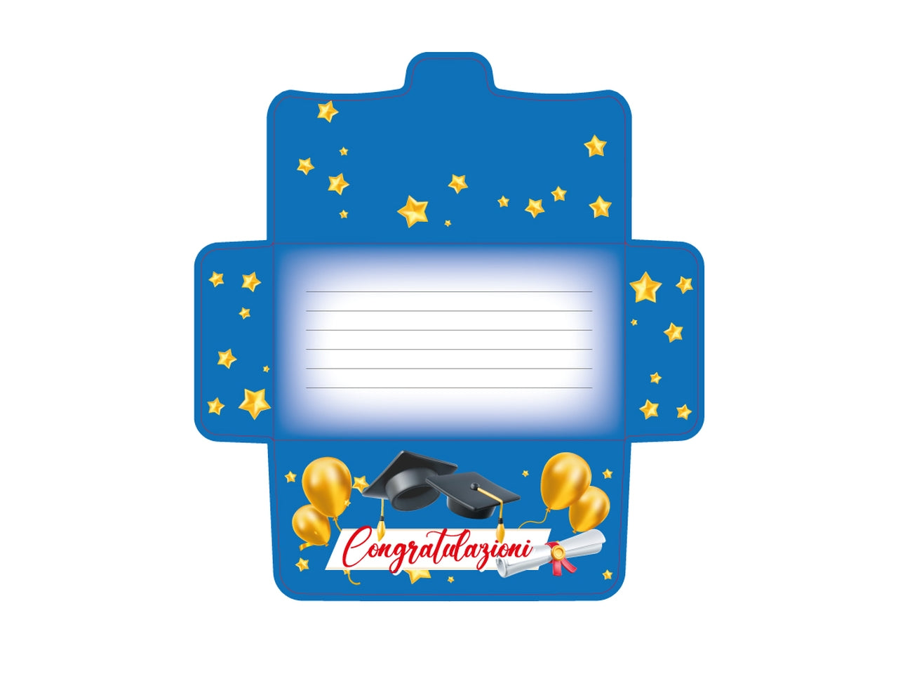 Biglietto portasoldi laurea flashcard 043