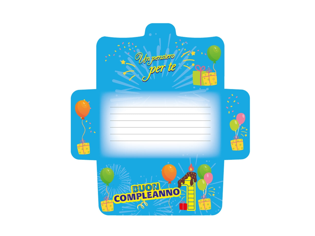 Biglietto portasoldi 1anno flashcard 018
